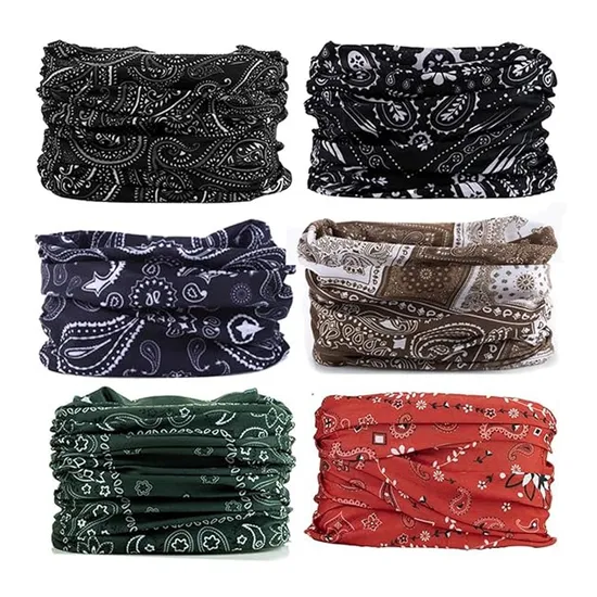 Neck Gaiter Headwear Sun UV Wind Breathable Face Mask Multifunctional Tube Bandana