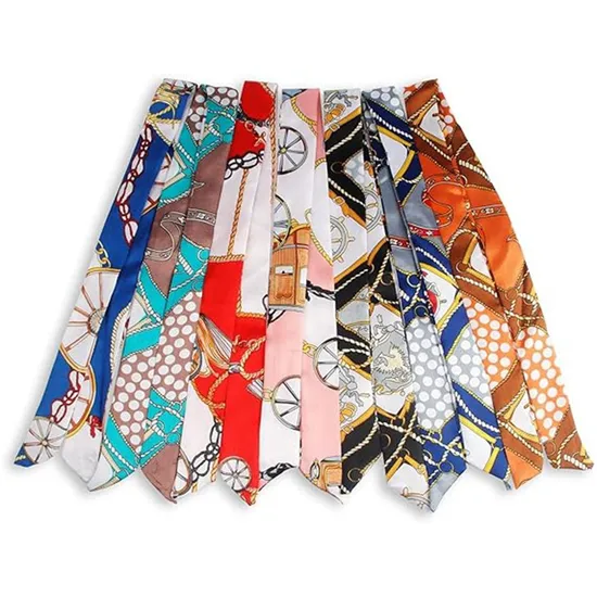 New-Fashion-Sash-Necktie-Satin-Belts-Handbag-Wrap-Custom-Narrow-Ribbon-Scarf