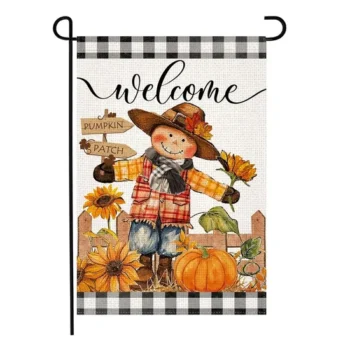 New Style Decorate Custom Design Welcome High Quality Garden Flag for Outdoor