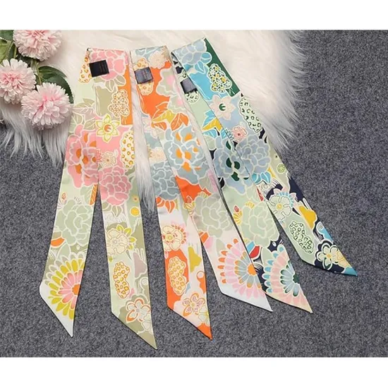 ODM-OEM-Any-Design-Neckchief-Wrap-Purse-Decoration-accessory-Custom-Narrow-Ribbon-Scarf