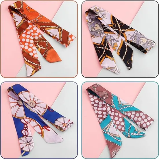 ODM-OEM-Solid-Color-Long-Neckerchief-Skinny-Scarf-Neck-Custom-Narrow-Ribbon-Scarf