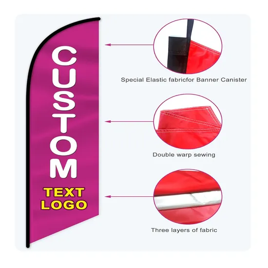 Outdoor-Custom-High-Quality-Portable-Feather-Knife-Teardrop-Beach-Flags-with-Flagpole