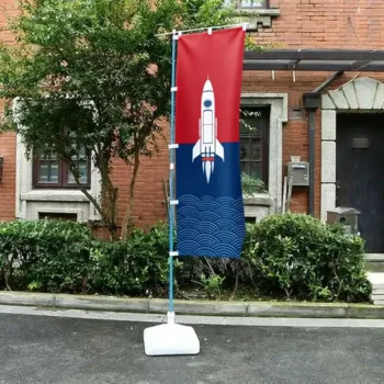 Outdoor High Grade Polyester Vibrant Graphics Nobori Flags