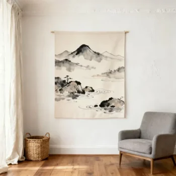 Peach Skin Fabric Custom Luxury Ethnic Pattern Decor Wholesale Price Tapestry