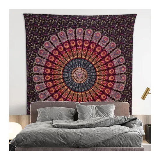 Personalized Backdrop Abstract Colorful Wall Hanging Printed Custom Tapestry with Photos