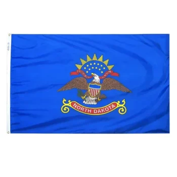 Polyester Advertising Hand /Body/ Car/ Graden Custom American USA North Dakota State Flag Banner