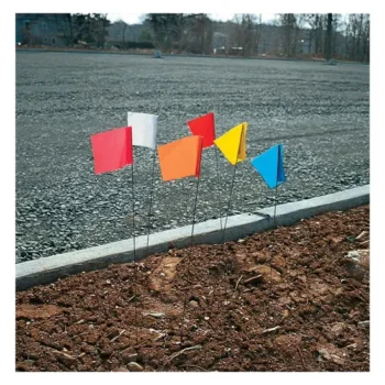 Portable Hot Sales Wholesale Printing Double Sided Cheap Custom Yard Marking Flag