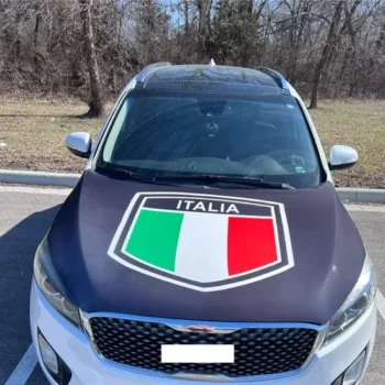 Premium Spandex Fabric Auto Scratch Protection Car Hood Cover