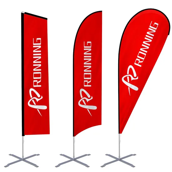 Professional Best Selling Outdoor Advertising Beach Flag for Store Opening