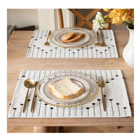 Promotion Cheap Placemats Wipeable Indoor Outdoor Table Mats Washable Heat