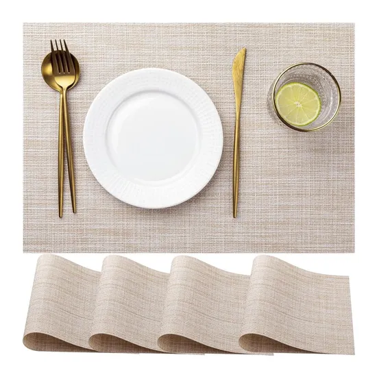 Promotion Cheap Placemats Wipeable Washable Heat and Protect Resistant Place Mats