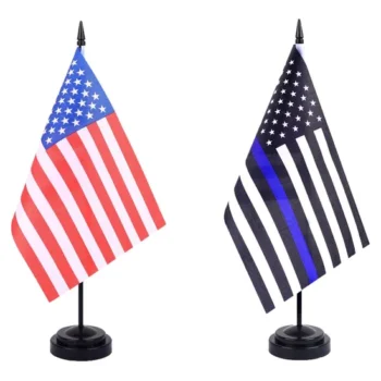 Promotion High Quality Desk Flag with Stand Base Decorations Home Office