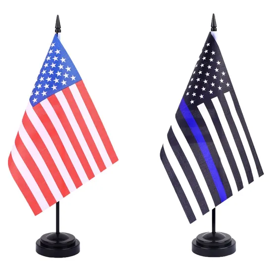 Promotion High Quality Desk Flag with Stand Base Decorations Home Office