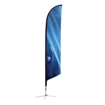 Promotion Sublimation Design Advertising Outdoor Feather Teardrop Beach Flag with Pole