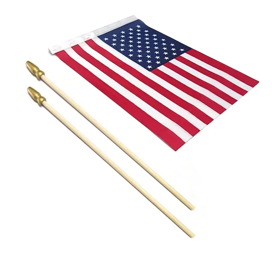 Promotion United States Mini Flag Hand Held Small Miniature Flags on Stick