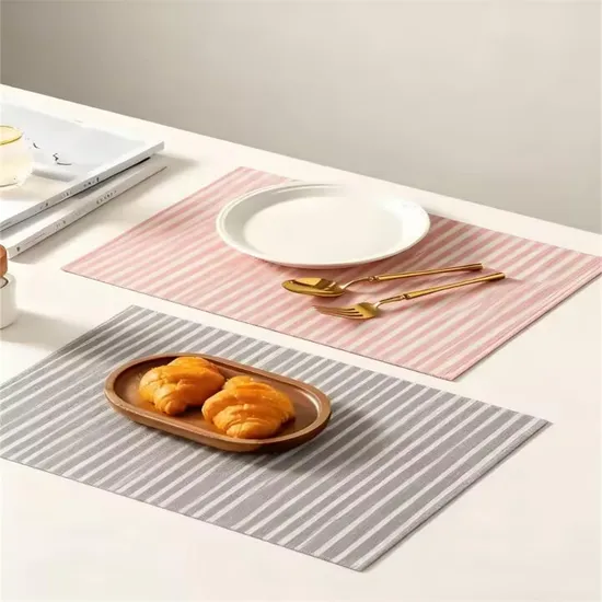 Promotional Heat Resistant Linen Reusable Table Place Mats