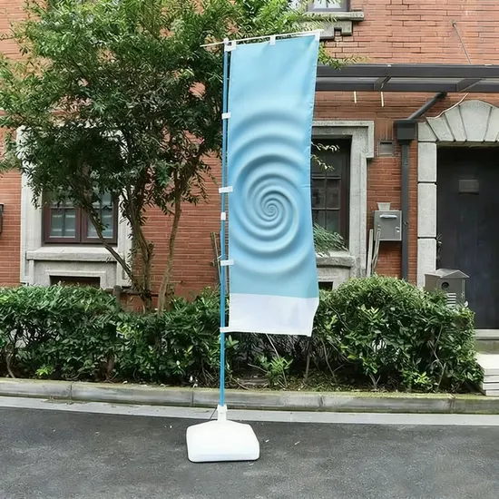 Promotional Sharp Color Polyester Display Wholesale Nobori Flags