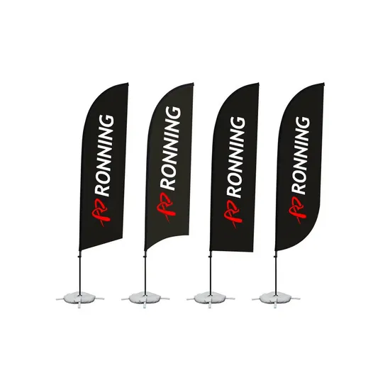Ronning Portable Easy Setup Beach Flag for Outdoor Event Advertising