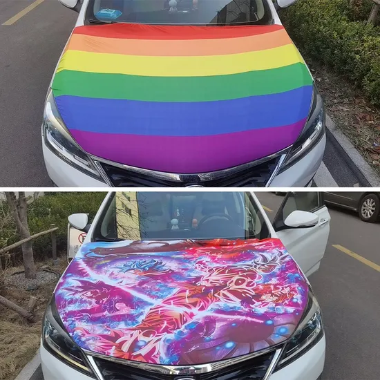 Ronning Wholesale Sports Games Custom Car Hood Cover Flags