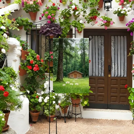 Soft Colorful Polyester Anti Wind Custom Garden Flags