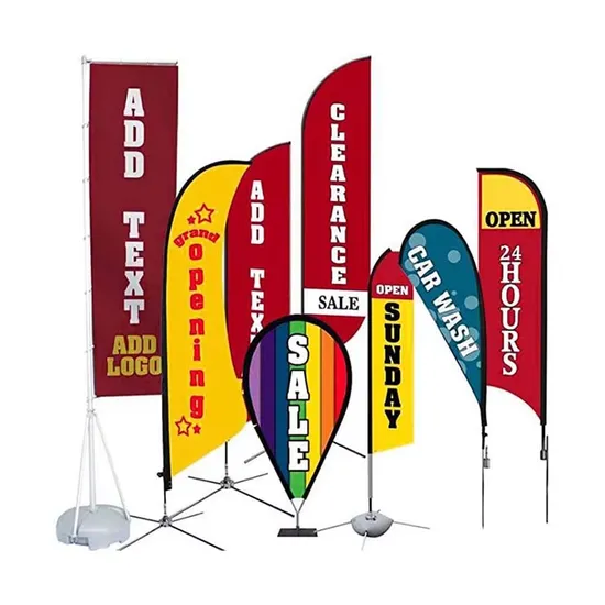 Supplier Offering Custom Design and Wholesale Price Display Event Beach Flag