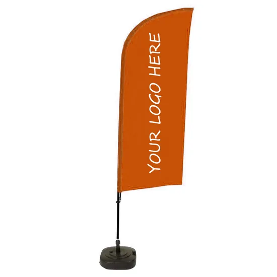 Teardrop Flag Banner with Custom Print for Beach Promotions