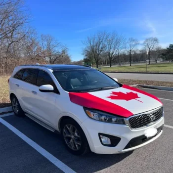 UV Protective Spandex Fabric Auto Front Hood Shield Car Hood Cover