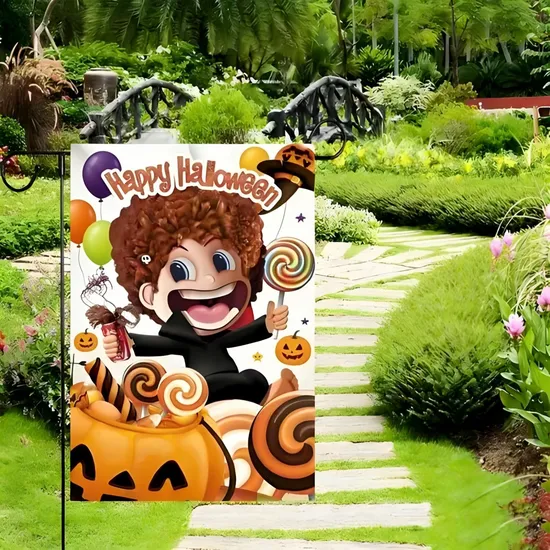 Vibrant-Pumpkin-Patterns-Applied-to-Washable-Polyester-Garden-Flags