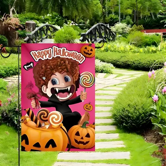 Vibrant-Pumpkin-Patterns-Applied-to-Washable-Polyester-Garden-Flags