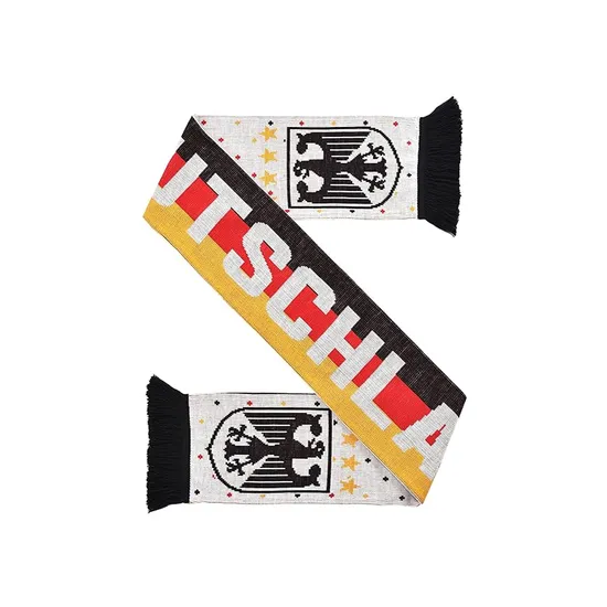 Warm Direct Promotion Customized Design Knitted Jacquard Embroidery Scarf for Fans Quality Product Winter