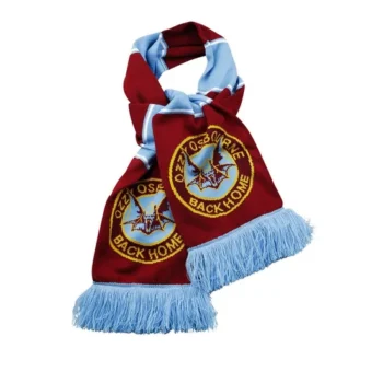 Warm Factory Direct Promotion Customized Design Knitted Jacquard Embroidery Scarf Product Winter