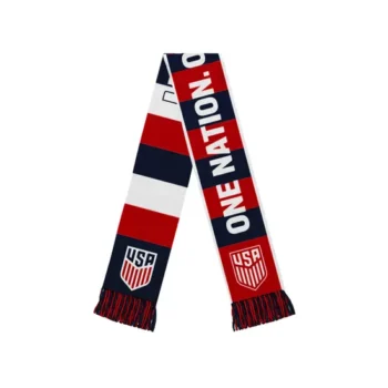 Warm Factory Direct Promotion Customized Design Knitted Jacquard Embroidery Scarf for Fans