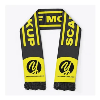 Warm Factory Direct Promotion Customized Design Knitted Jacquard Embroidery Scarf for Fans Quality Product Winter