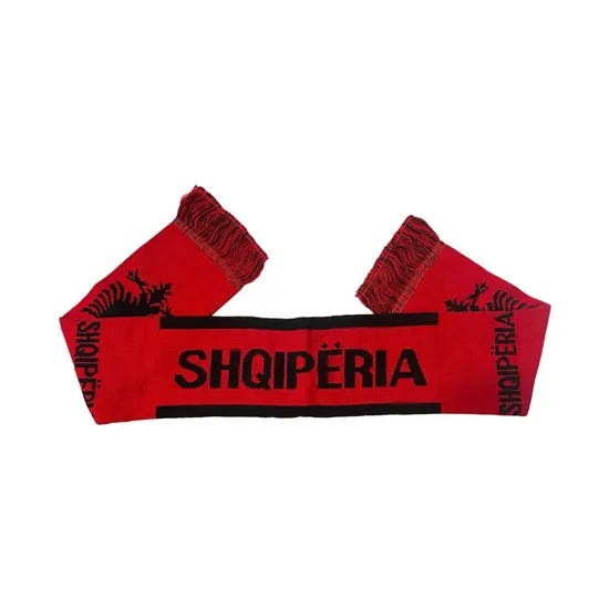 Warm Factory Direct Promotion Customized Design Knitted Jacquard Embroidery Scarf for Fans Quality Winter