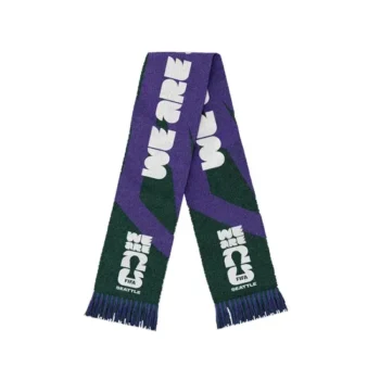 Warm Factory Promotion Customized Design Knitted Jacquard Embroidery Scarf for Fans Quality Product Winter