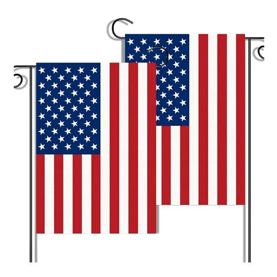 Welcome Cheap High Quality Custom Double Side Garden Flag for Outdoor