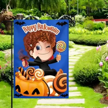 Whimsical Pumpkin Printed on All Weather Polyester Garden Flags