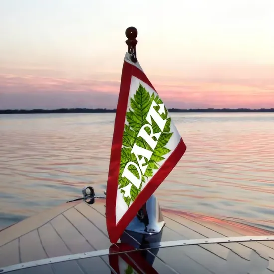 Wholesale Any Size Triangular Fish Custom Design Boat Flags