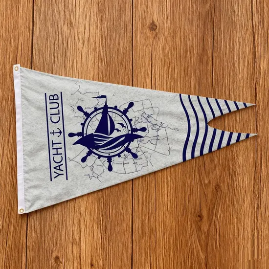 Wholesale Cheap Canoe Custom Boat Flag with Customizable Flagpole