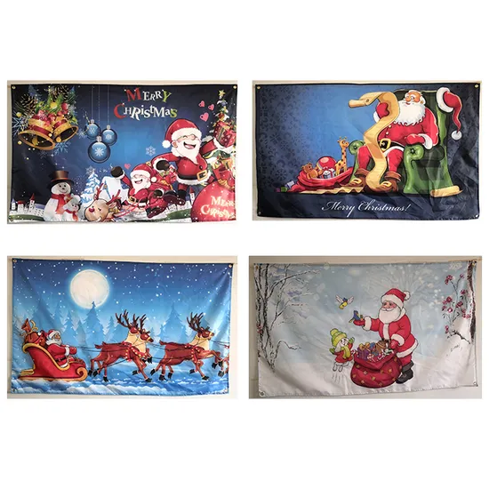 Wholesale-Holiday-Festival-New-Year-Hand-Car-Garden-Custom-Christmas-Flag