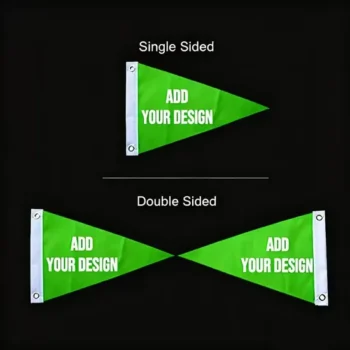 Wholesale Promotional Beach-Themed Letter Graphics Custom Design Boat Flags