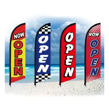 Wholesale Promotional Custom Advertising Flying Beach Flag for Outdoor