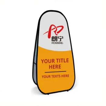 Wholesale Vertical Oval Horizontal Display Stand Outdoor Pop up a Frame Banner