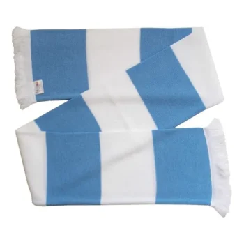 Worm High Quality Custom Design Jacquard Promotional Tassels Knitted Fans Scarf